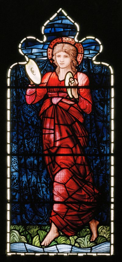 Ashton Under Lyne、Albion Congregational Church、Morris＆Co.、Edward Burne-Jones、ミリアム、1896 作： Edward Burne Jones