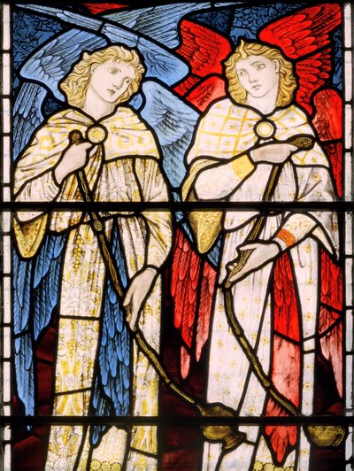 香る天使、1869年（ステンドグラス） 作： Edward Burne Jones