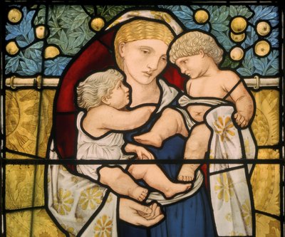 チャリティー、1868年設計（ステンドグラス） 作： Edward Burne Jones