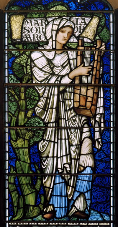 エジンバラ、セントジャイルズ大聖堂、モリス＆Co.、エドワードバーンジョーンズ、マリア、1886 作： Edward Burne Jones