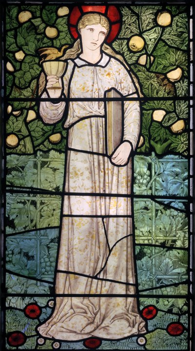信仰、1867年（ステンドグラス） 作： Edward Burne Jones