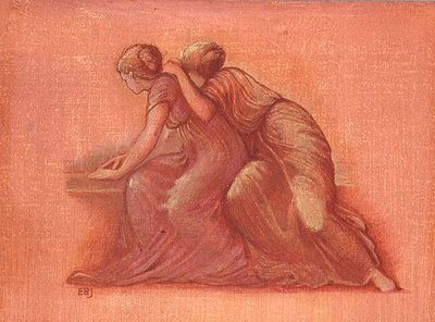 バルコニーの人物 作： Edward Coley Burne Jones