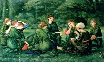 緑の夏、1868 作： Edward Burne Jones