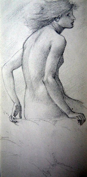 丘の妖精（452518 versoを参照） 作： Edward Burne Jones