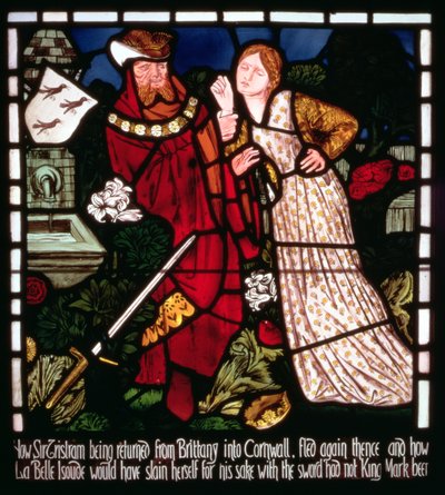 「トリスタンとイゾルデの物語」から、ウィリアムモリスとCo.（ステンドグラス） 作： Edward Burne Jones