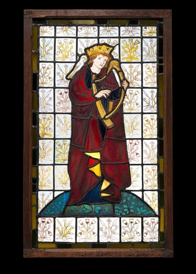 ダビデ王の詩人、1863年（ステンドグラス） 作： Edward Burne Jones