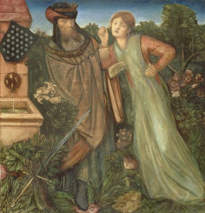 マーク王とベルイゾルデ、1862 作： Edward Burne Jones