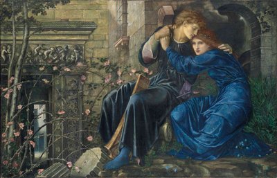 廃墟の中の愛 作： Edward Burne Jones