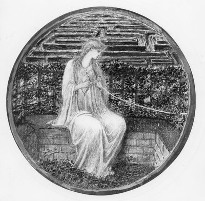 絡まった愛」（「花の本」より 作： Edward Burne Jones