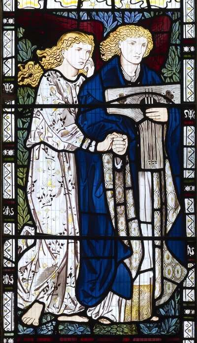 ミュージカルエンジェル、1865年 作： Edward Burne Jones