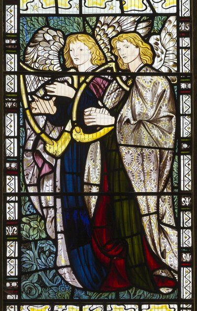 ミュージカルエンジェル、1865 作： Edward Burne Jones