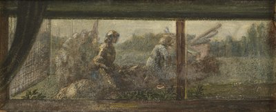 一度私の敵を倒した（紙のトイレとボディカラー） 作： Edward Burne Jones