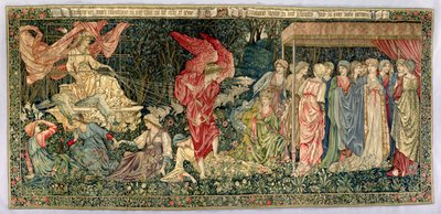 1901年に設計され、1926年に織られた金星の通過（ウール、シルク、リネンのタペストリー） 作： Edward Burne Jones
