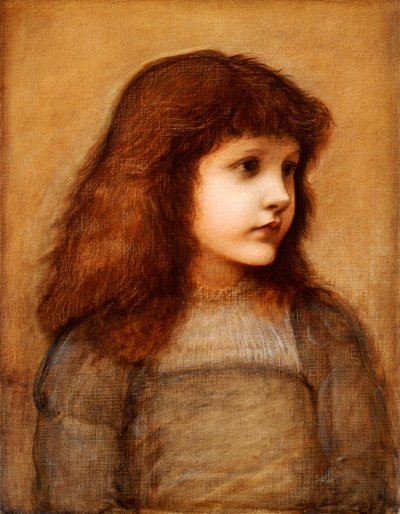 ジャーティ・ルイスの肖像、半身、1879-80 作： Edward Burne Jones