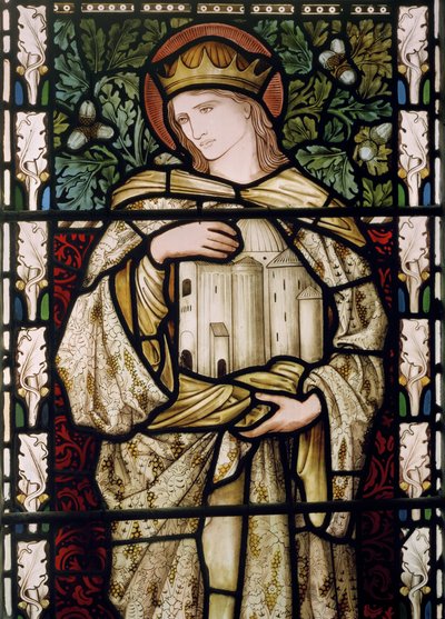 ソロモンと神殿、1876年（ステンドグラス） 作： Edward Burne Jones