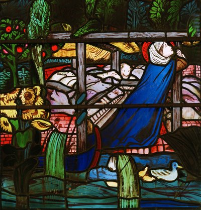 St Frideswide、詳細、1859（ステンドグラス） 作： Edward Burne Jones