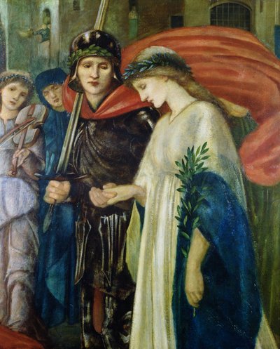 セント・ジョージとドラゴンNo.7 The Return, detail of St.George and the Princess 作： Edward Burne Jones