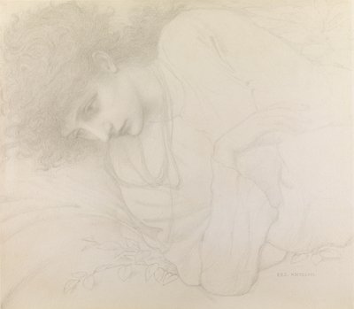 メアリー・カサヴェッティの研究 作： Edward Burne Jones