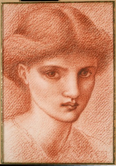 少女の頭の研究 作： Edward Burne Jones