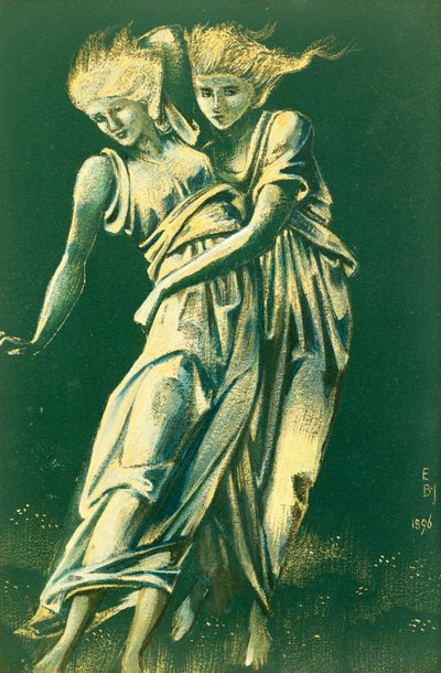 抱きしめる踊りの研究：金属のデザイン 作： Edward Burne Jones