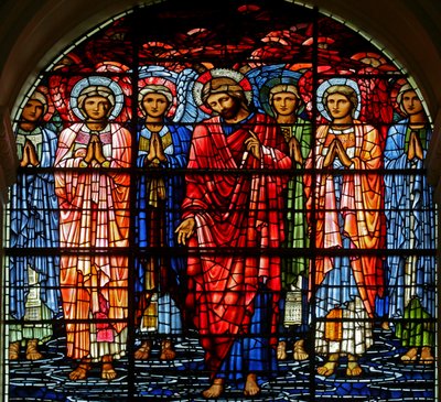 アセンション、1885-1897（ステンドグラス） 作： Edward Burne Jones