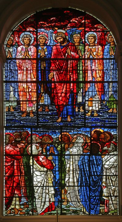 アセンション、1885-1897（ステンドグラス） 作： Edward Burne Jones