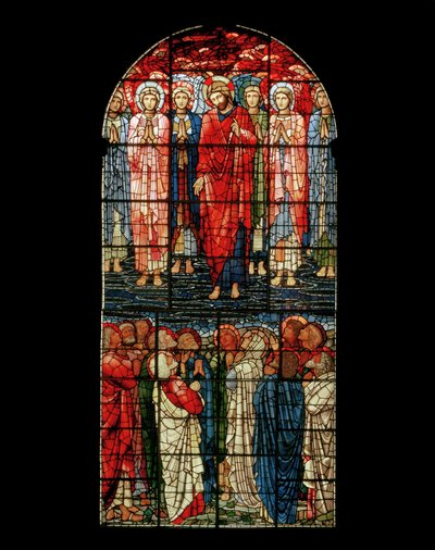 アセンションウィンドウ、1885年（ステンドグラス） 作： Edward Burne Jones