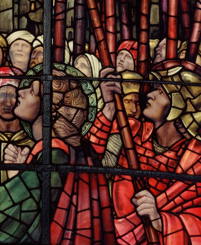 はりつけ窓、詳細、1888年（ステンドグラス） 作： Edward Burne Jones