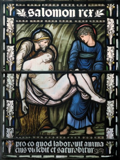 墓、1876（ステンドグラス） 作： Edward Burne Jones