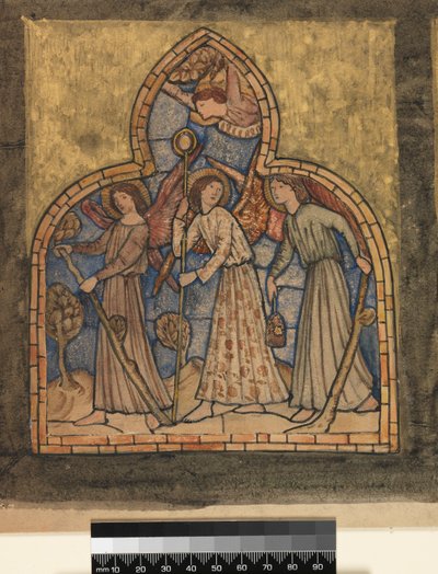 エジプトへの飛行、1862 作： Edward Burne Jones