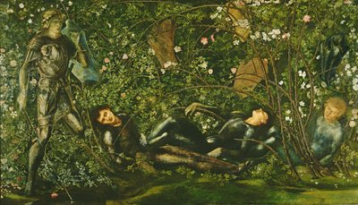 騎士とブライヤーローズ、1869年 作： Edward Burne Jones