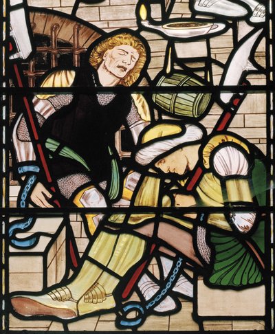 セントピーター解放、1862年3月（ステンドグラス） 作： Edward Burne Jones