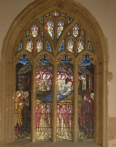 キリスト降誕、1862 作： Edward Burne Jones