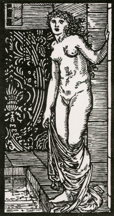 バースのプシュケ、1866 作： Edward Coley after Burne Jones