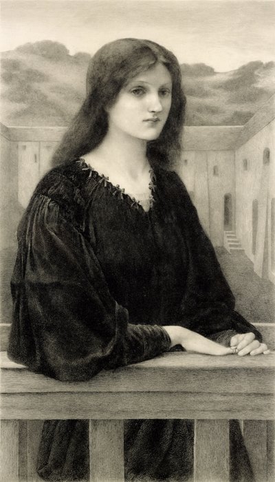 Emile Boilvin（1845-99）pubが刻まれたVespertina Quies Arthur Tooth＆Sons、1897 作： Edward Coley after Burne Jones