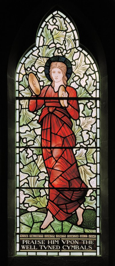 Wilden、All Saints、Morris＆Co.、Edward Burne-Jones、John Henry Dearle（1859-1932）、Miriam、1902-1914、Louisa、Alfred、The Baldwins、Primerist、Methodist、Worcestershire、Arts＆Crafts、Rudyard 作： Edward Coley and Dearle Burne Jones