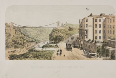 吊橋、シオンヒル、クリフトン、1875年頃 作： Edward Colston Lavars