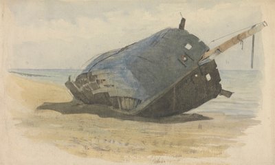 ビーチに座礁したハルク 作： Edward Duncan