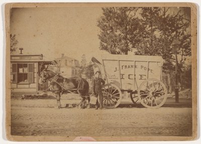 J.フランク・ポープ・アイス・ワゴン1885年（写真） 作： エドワード・エドワーズ
