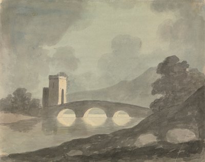 橋と塔 作： Edward Francis Burney