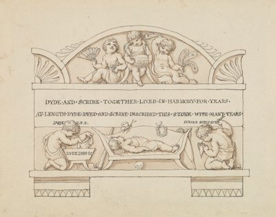 ダイドとスクライブのモニュメントのデザイン 作： Edward Francis Burney
