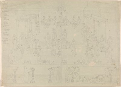 Suunnittelu Rooman hallituskammioon (?) 作： Edward Francis Burney