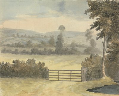 Paisagem com Portão de Pasto 作： Edward Francis Burney