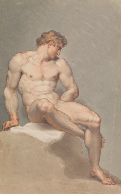 Estudo de um Nu Masculino 作： Edward Francis Burney