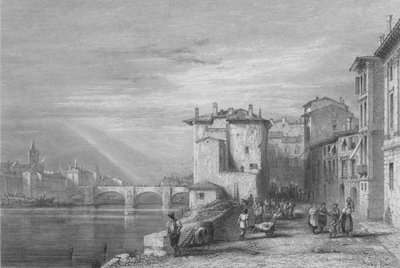 ヴェローナ、1832年。 作： Edward Francis Finden