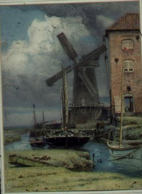 クレイ・ネクスト・ザ・シーで、ノーフォーク 作： Edward Frederick Brewtnall