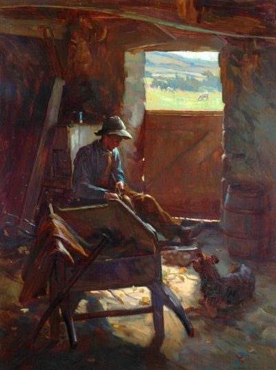スタックロッドの切断、1897 作： Edward George Hobley