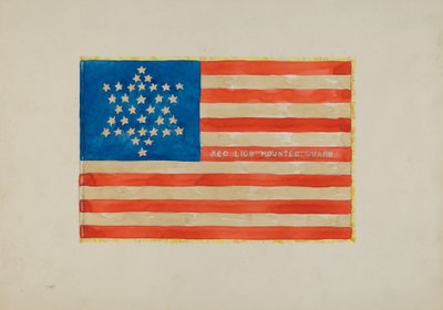 旗: 南北戦争、c。 1936年。 作： Edward Grant