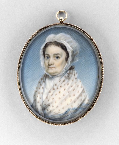 メアリー・グールド・アルミー、1797-1800年頃（象牙の水彩画） 作： Edward Greene Malbone