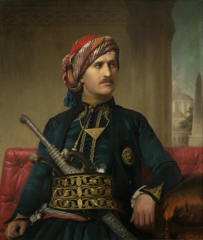 トルコの衣装の古いスタイルのアルメニア人、1848年〜49年 作： Edward Hartley Mooney